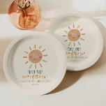 First Trip Around The Sun 1st First Birthday Paper Plates<br><div class="desc">These are First Trip Around The Sun First 1st Birthday Party themed paper plates!


Yellow orange one 1  sun sunshine boy girl unisex gender neutral</div>