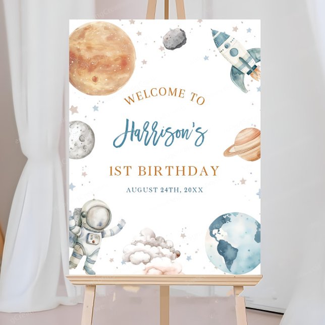 First Trip Around the Sun Astronaut Welcome Sign (Creator Uploaded)