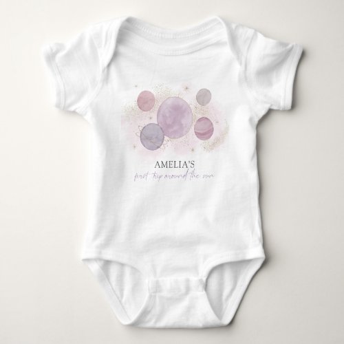 First Trip Around the Sun Baby Jersey Bodysuit