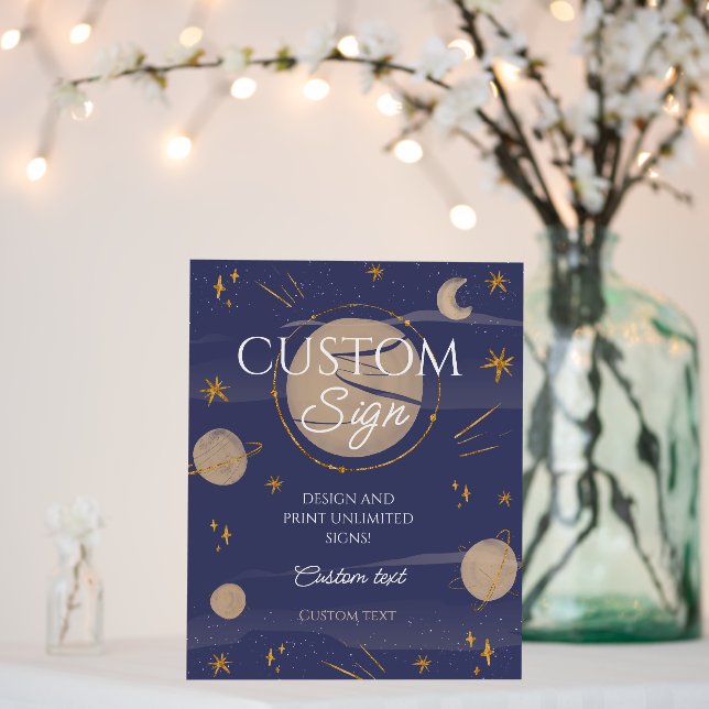 First Trip Around The Sun Birthday Custom Sign (In Situ (Wedding))