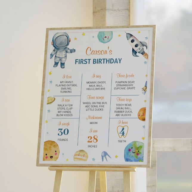 First Trip Around The Sun Birthday Milestone Sign (Creator Uploaded)