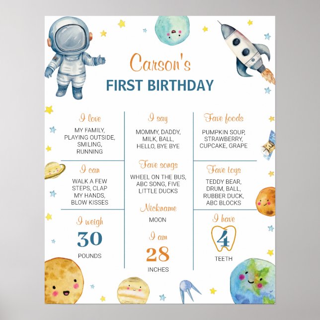 First Trip Around The Sun Birthday Milestone Sign