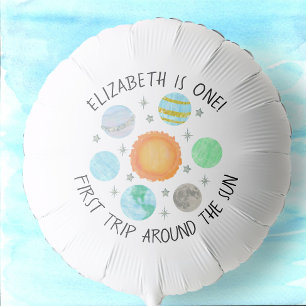 First Trip Around The Sun Birthday Party Decor Balloon