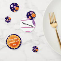 First trip around the sun birthday party decor 