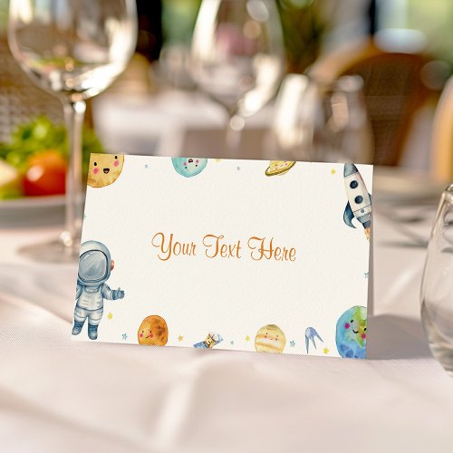 First Trip Around The Sun Birthday Place Card