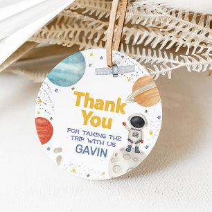 First Trip Around the Sun Birthday Round Favor Tags
