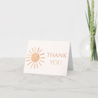 First Trip Around The Sun Birthday Thank You Card