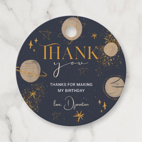 First Trip Around The Sun Birthday Thank You Favor Tags