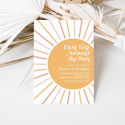 First Trip Around The Sun Boho Sunshine birthday