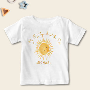 First Trip Around The Sun Boys Birthday Baby T-Shirt