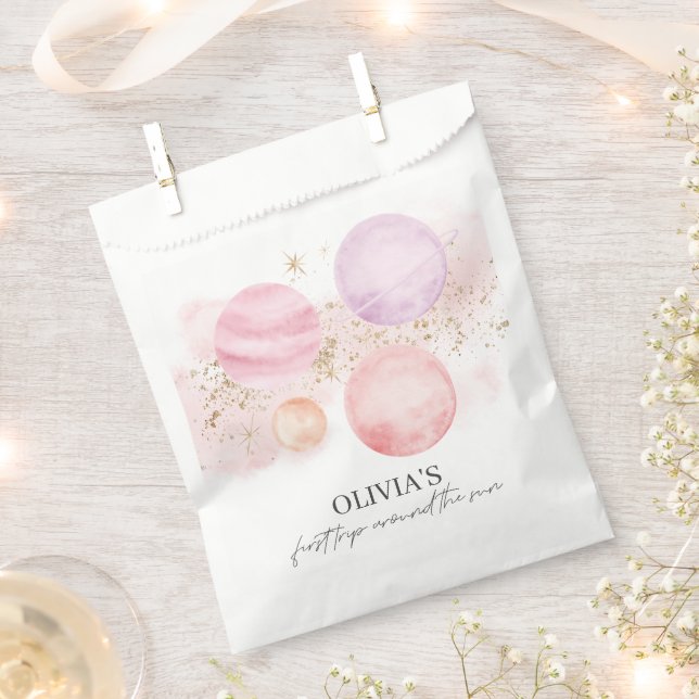 First Trip Around The Sun Favor Bag (Clipped)