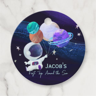 First Trip Around the Sun Favor Tags