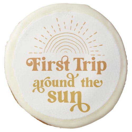 First Trip Around the Sun First Birthday Cookies