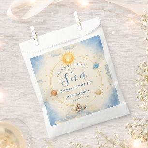 First Trip Around the Sun First Birthday Party Favor Bag