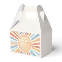 First trip around the sun first birthday party favor boxes
