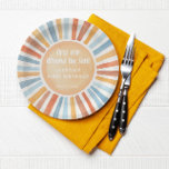 First trip around the sun first birthday party paper plates<br><div class="desc">For more advanced customization of this design,  simply select the "Edit Using Design Tool" button above!</div>