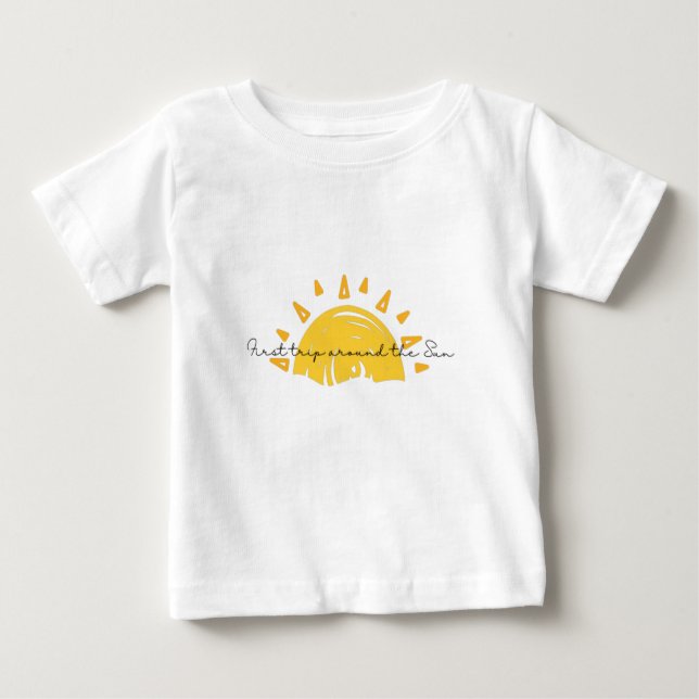 First Trip Around The Sun First Birthday Shirt (Front)