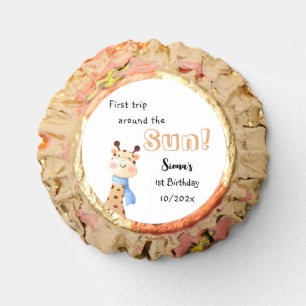 First Trip Around The Sun Giraffe 1st Birthday Reese's Peanut Butter Cups
