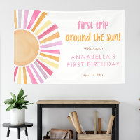 First trip around the sun girl 1st first birthday