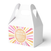 First trip around the sun Girls first birthday Favor Boxes