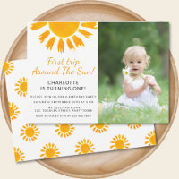 First Trip Around The Sun Girl's Photo Birthday