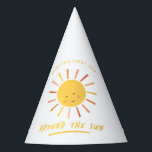 First Trip Around the Sun Kids 1st Birthday Party Hat<br><div class="desc">First Trip Around the Sun Kids 1st Birthday Party Hat. Click the edit button to customize this design.</div>