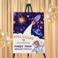 First Trip Around the Sun Rocket Ship Space Foam Board