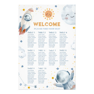 First Trip Around The Sun Seating Chart Photo Print