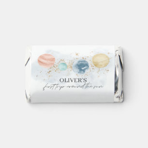 First Trip Around The Sun Space 1st Birthday Hershey's Miniatures