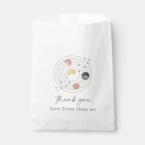 First Trip Around The Sun Space Favor Bag