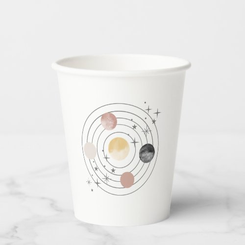 First Trip Around The Sun Space Paper Cups