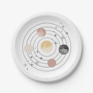 First Trip Around The Sun Space Paper Plates