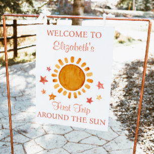 First Trip Around The Sun- Sunshine Welcome Post Poster