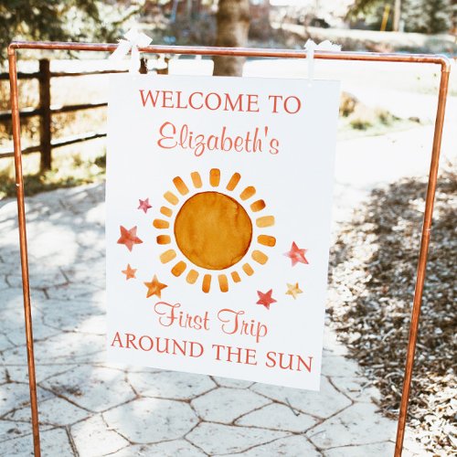 First Trip Around The Sun_ Sunshine Welcome  Post Poster