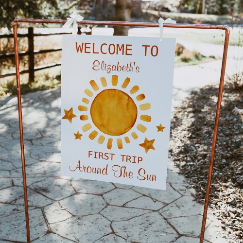  First Trip Around The Sun_ Sunshine Welcome  Poster