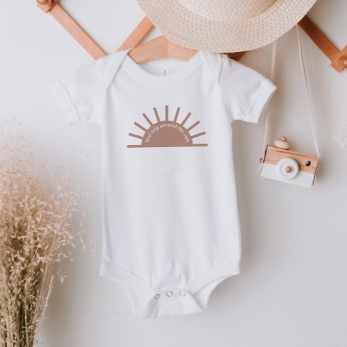 First Trip Around The Sun Terracotta Baby Bodysuit