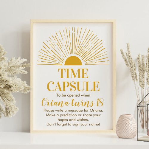 First Trip Around The Sun Time Capsule Poster