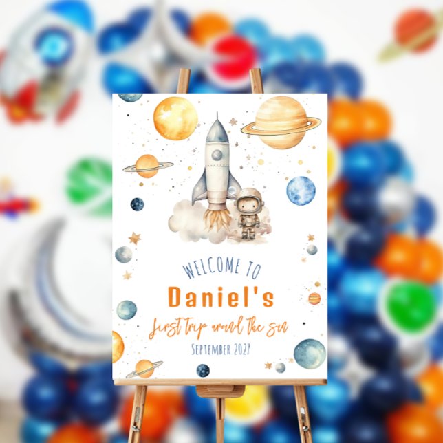 First Trip Around The Sun Welcome Foam Board (Creator Uploaded)