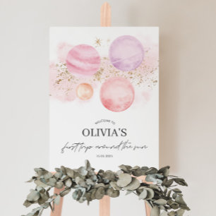 First Trip Around The Sun Welcome Sign Poster