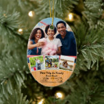 First Trip As Family keepsake & Custom 4 Photos Ceramic Ornament<br><div class="desc">What a lovely keepsake! The "First Trip As Family" keepsake & Custom 4 Photos Ceramic Ornament is a thoughtful way to commemorate your special trip together. With the ability to add four photos, you can capture the memories of your adventure and display them beautifully on the ceramic ornament. It's a...</div>