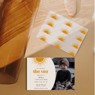 First Trip The Sun Turn 1 Birthday Invitation