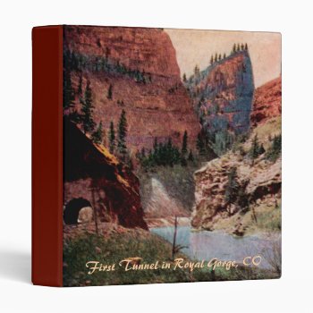 First Tunnel Vintage Railroad Binder by vintageamerican at Zazzle