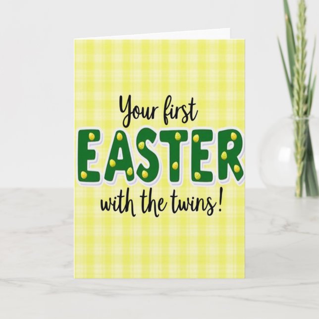 First Twins Celebration Card (Front)