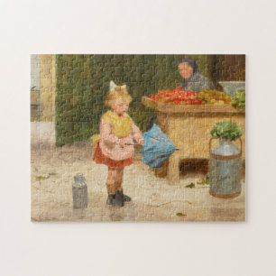 First Umbrella Victor Gabriel Gilbert Jigsaw Puzzle