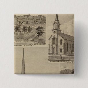First Universalisty Church, Minneapolis, Minnesota Pinback Button