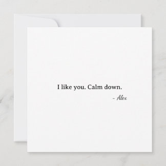 First Valentine Baby Cupid - I like you Card