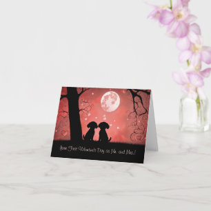 First Valentines Day as Married Couple Newlyweds Card