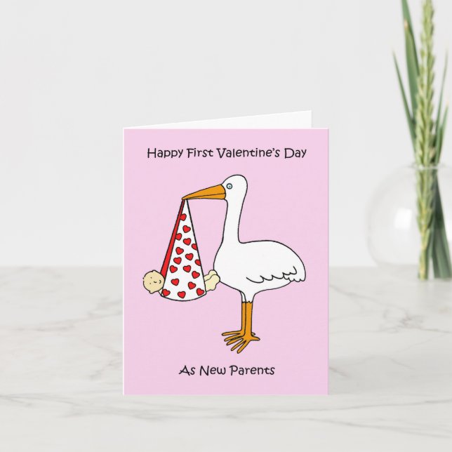First Valentine's Day as New Parents Card (Front)