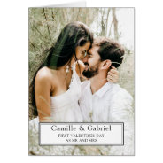 First Valentine's Day Married Photo at Zazzle