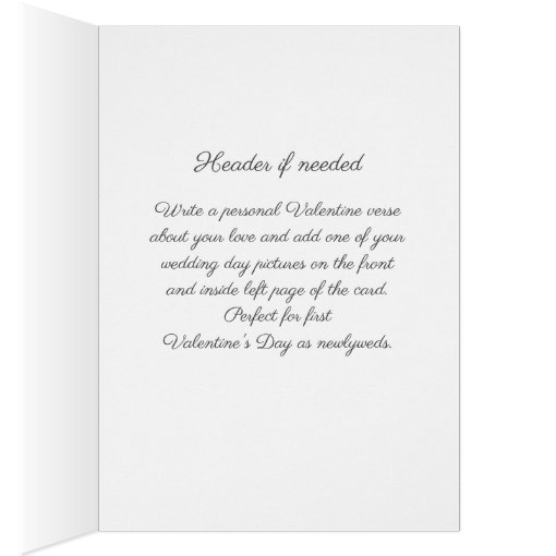 First Valentine's Day Married Photo | Zazzle